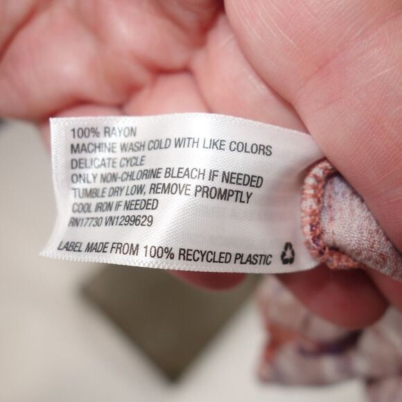 NEW Knox Rose Cognac Paisley Duster Cardigan Kimono Pink Women's Medium/Large - Picture 10 of 10